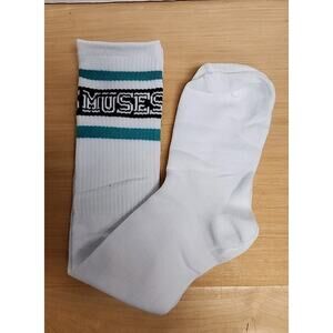 NEW Muses 2026 Women's White Knee High Socks Caught a New Orleans Parade